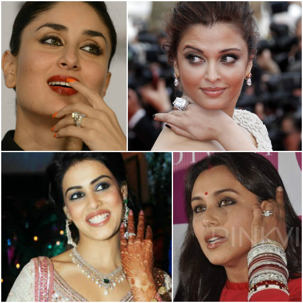 Bollywood celebrity engagement rings that can be spotted from the moon 